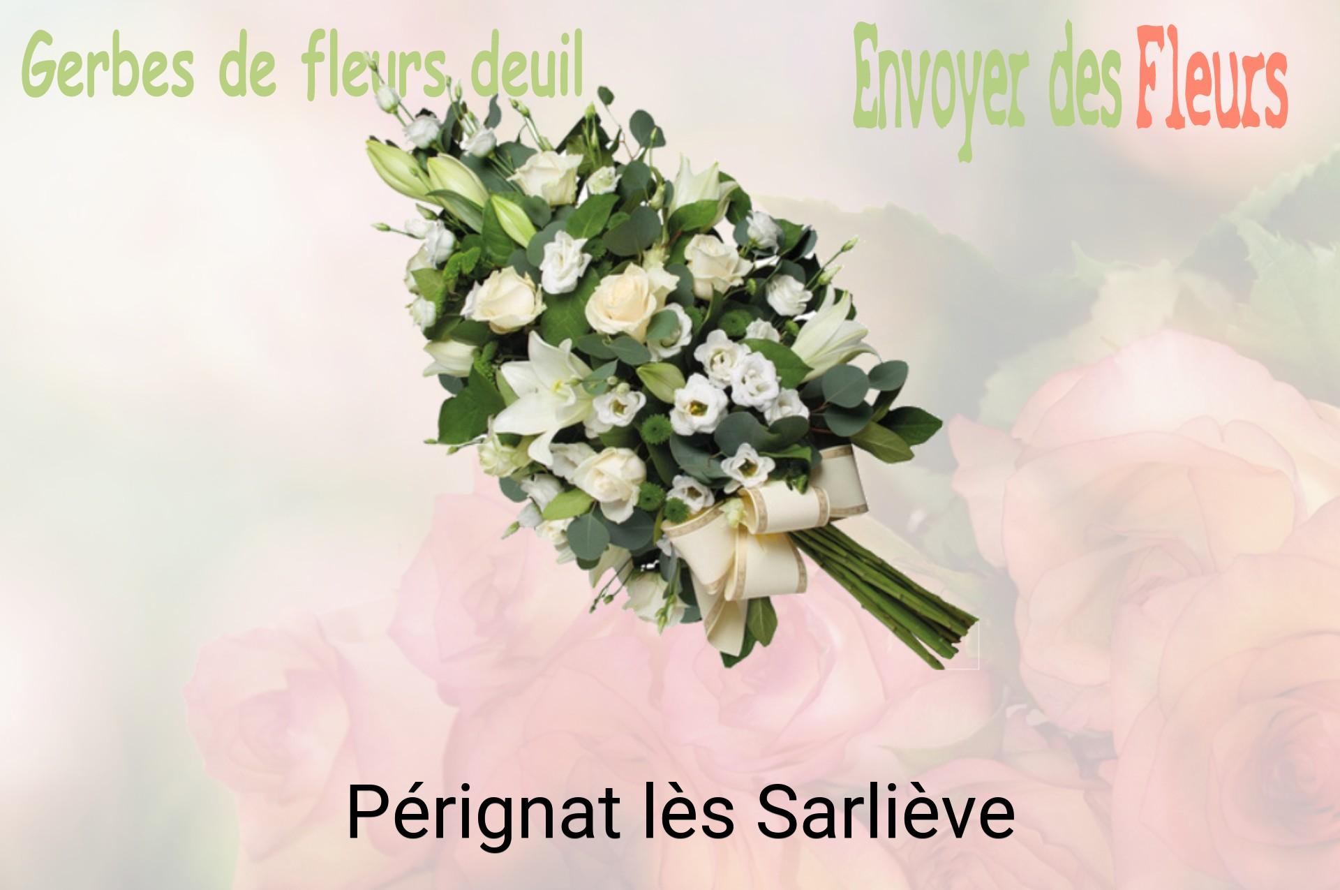 Gerbe de fleurs de deuil livrée à Pérignat-lès-Sarliève